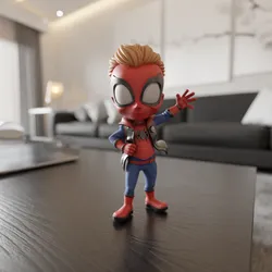 Punk child spider 3D Print Model in Figurines 576859