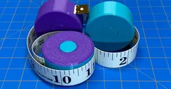 Sewing Cloth Tape Measure Winder Case 14mm and 18mm Snap Fit