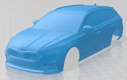 Skoda Octavia RS IV Combi 2020 Printable Body Car 3D Print Model in Automotive 577607