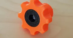 Tough hand knob for M6 and M8 nuts