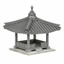 Traditional Asian Pavilion Gazebo Miniature 3D Printable STL
