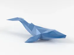 Triangular Whale 3D Print Model in Sculpture 576910