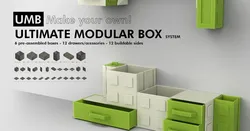 UMB - ULTIMATE MODULAR BOX SYSTEM! More than 30 parametric parts for you customize your storage