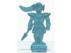 Undertale Undyne pixel art