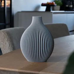 Vase LOUISE - Ribbed Spherical Vase