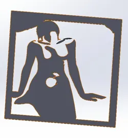 10 DXF File CNC g-code Industrial Laser Cut WOMEN Vinil PANEL Nr0525