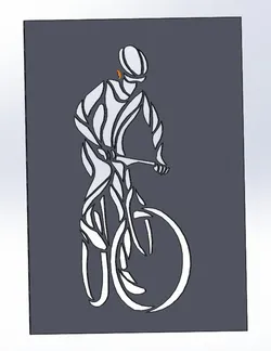 6 DXF File CNC gcode Industrial Laser Cut plasma SPORT CYCLING BICYCLE Nr0052