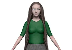 Basic young woman V29890