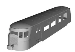 Billard A80D railcar(narrow body) Tramways de la Correze 1/76 scale