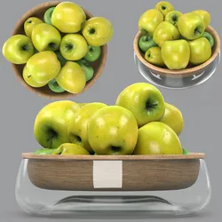 Bowl of green apples
