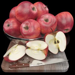 Bowl of red apples