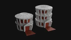 Castle lowpoly papercraft