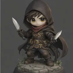 Characters & Creatures STL تنزيل - dnd rogue - Beastboy24