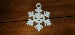 Christmas Snowflake Skull