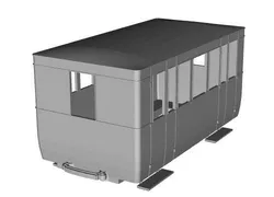 De Dion Bouton remorque/trailer  type KX 1/87 scale