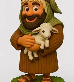 Figure of the Shepherd with his small sheep