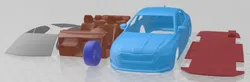 Skoda Octavia Sedan 2020 Printable Car 3D Print Model in Automotive 495342