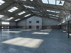 Warehouse interior and exterior