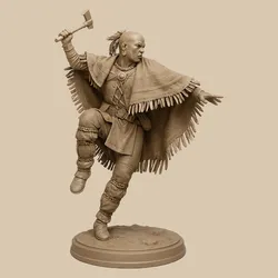 Warrior of the Plains – Native American 3D Printable Miniature