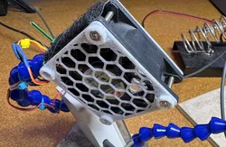 60mm Fan Hexagon Cover With Bosses for 3mm Nuts