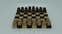 Chess Set Style 1 Low-poly