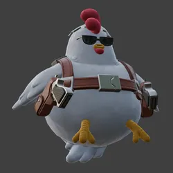 Cool Chick Secret Agent - Spy Hen 3D Print Model STL