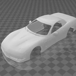 Corvette C5 Z06 Shell Body – Divided Parts for Easy Printing