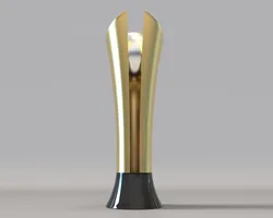 Gold color Trophy - with Black color base