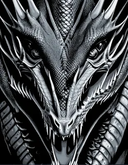 HueForge - Dragon - Grayscale
