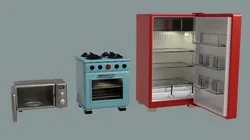 Kitchen Appliances OBJ FBX