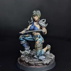 Kneeling Female Wretched Slave Warrior