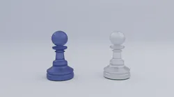 Pawn Frosted Glass Chess Pieces