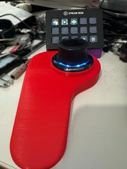 Remix of Spacemouse Handrest with Stream Deck Mount for SpaceNavigator without base