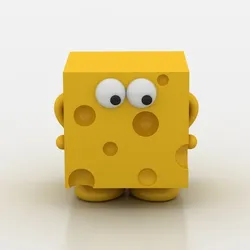 3D cheese character 3d printable model