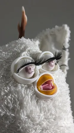 Articualted Furby Faceplate - vegan - easy to print