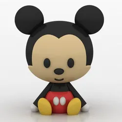 Chibi mouse 3D printable model