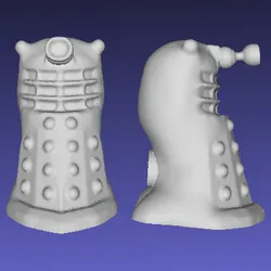 Dalek in the style of gogo crazy bones (custom modelled gogos crazy bones)