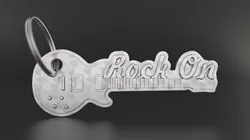 Guitar Keychain 3D Print Model in Keychains 499485