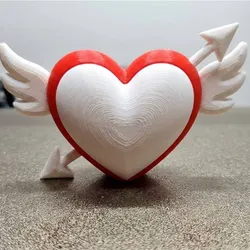 Heart pierced by an arrow