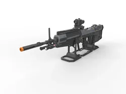 M392 Assault Rifle - Halo - Printable - STL OBJ CAD bundle - Commercial Use 3D Print Model in Toys 500291