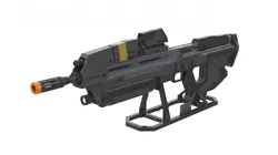 MA40 Assault Rifle - Halo - Printable - STL OBJ CAD bundle - Commercial Use 3D Print Model in Toys 500283