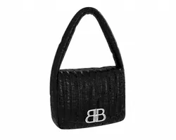 Monaco Small Sling Bag Quilted Black