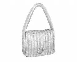 Monaco Small Sling Bag Quilted Silver