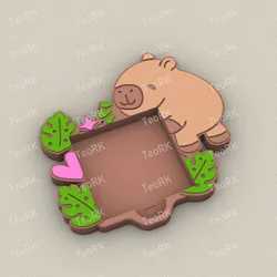 Other STL Download - Post-It, Sticky Note Holder capybaraby TeoRk