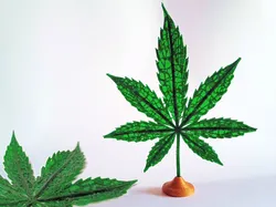 Realistic Artistic Pot Leaf
