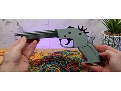 Rubber Band Gun - Semi Auto - Fully Printed