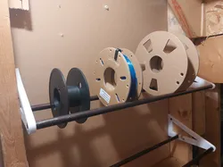 Side Mounted Filament Rack for Large and Small Spools