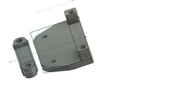 Sprite Extruder Cable holder and clamp.    Direct replacement for Smart Pro parts, may fit others.