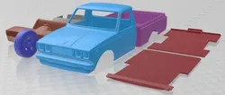 Toyota Hilux 1972 Printable Car 3D Print Model in Automotive 500328