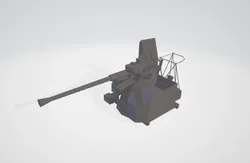 US American AA Bofors x 2 With shield and without